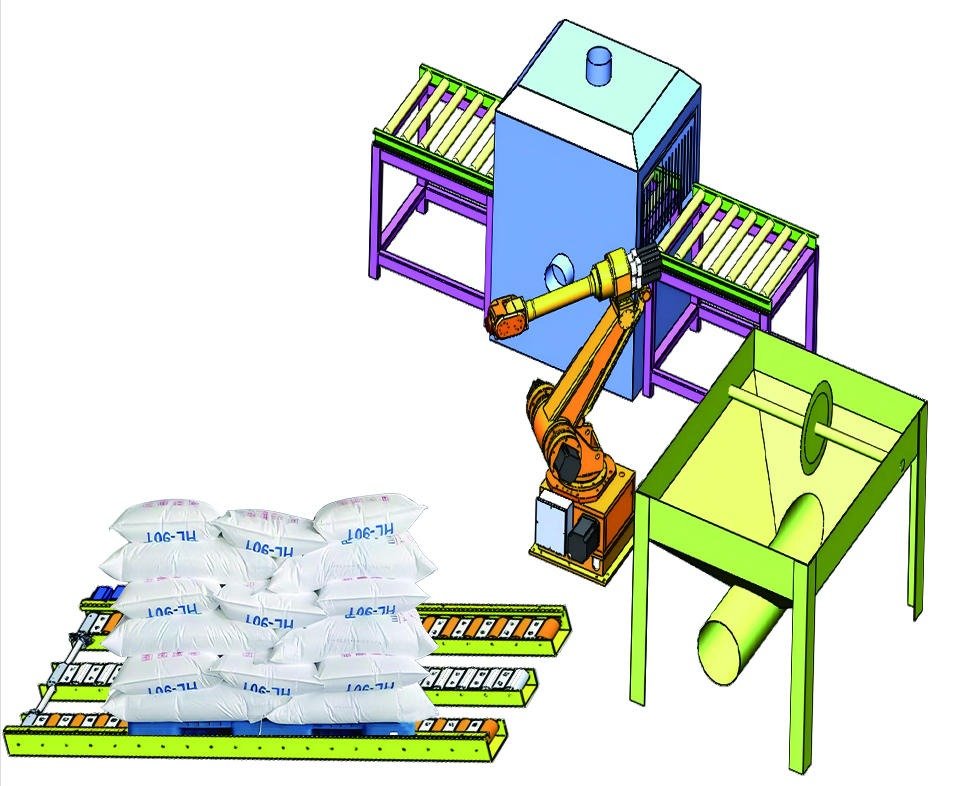 25KG BAG ROBOT DEPALLETIZING STATION